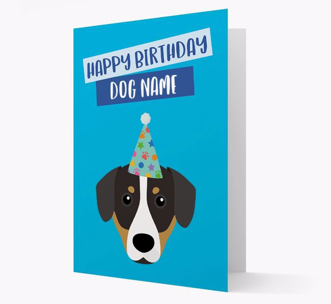 Personalized 'Happy Birthday {dogsName}' Card with {breedCommonName} Icon